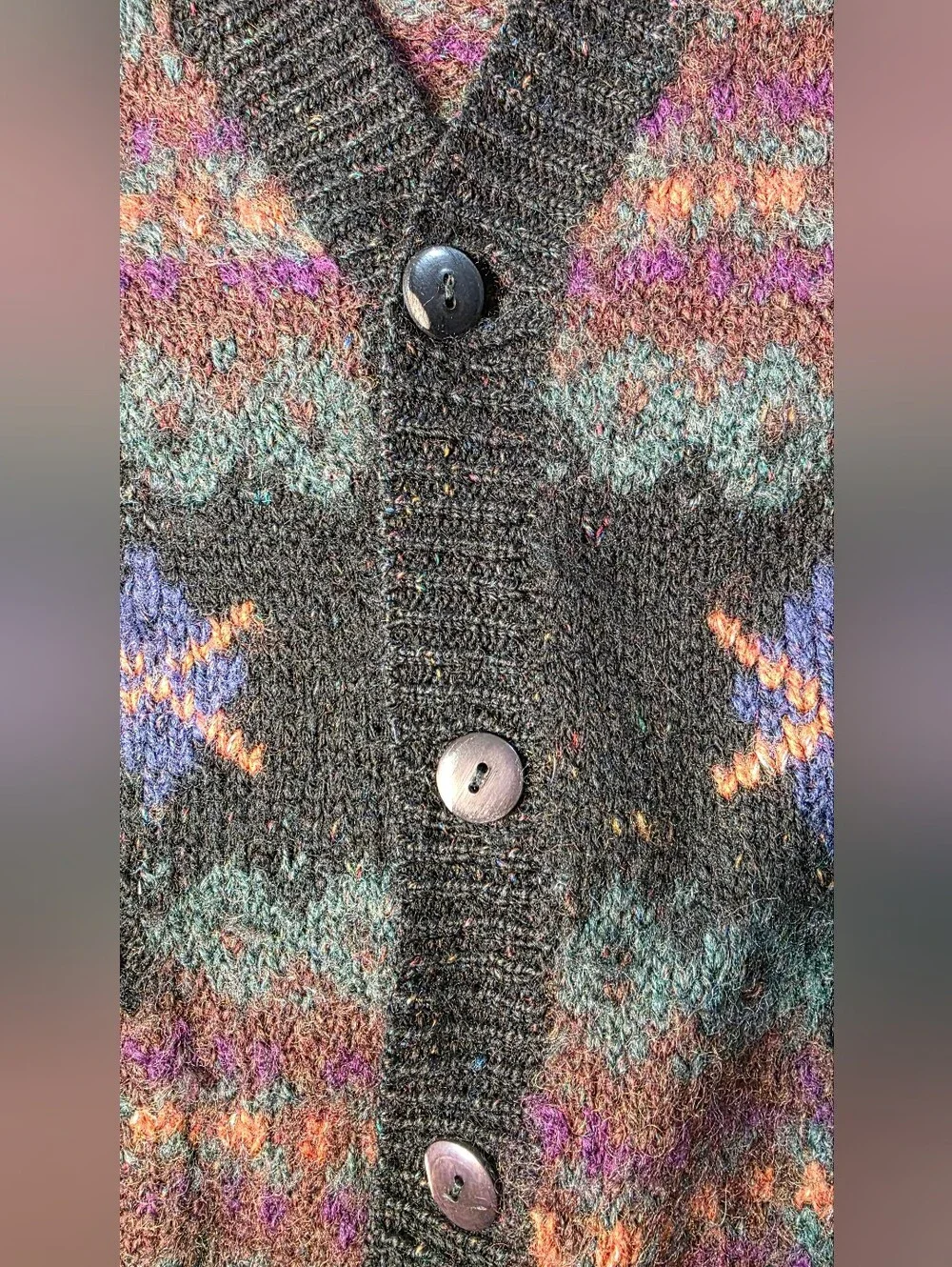 Vintage Tricots St. Raphael Cardigan Sweater New Wool Nordic Academia Mens XL